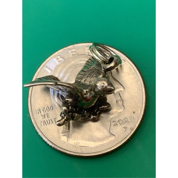 Partridge in a Pear Tree Calling Bird Sterling Silver Jewelry Charm #song - Picture 5 of 5